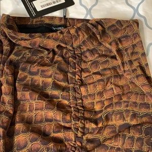 Halter top with a draw string down the middle